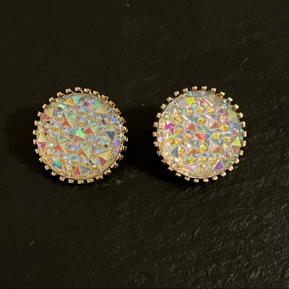Iridescent Statement Earrings - Picture 1 of 8